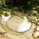 بشقاب تخت 23 نیلوفر بلور اصفهان کد 511 کادویی 6 عددی