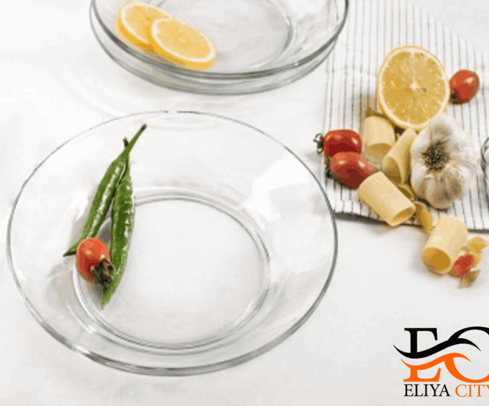 بشقاب گود 23 نیلوفر بلور اصفهان کد 512 کادویی 6 عددی