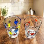 لیوان ماکایو چاپی طرح فرشته و رخ کد 1131 بلور زنگان